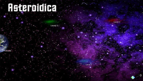 Asteroidica Home Screen